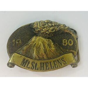 1980 Eruption Of Mt. St. Helens Great American Belt Buckle Co Volcano Washington